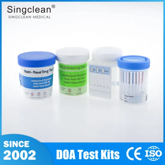Singclean Quick Rapid One Step Lab 소변 약물 남용 테스트 컵 약물 사용 및 오용